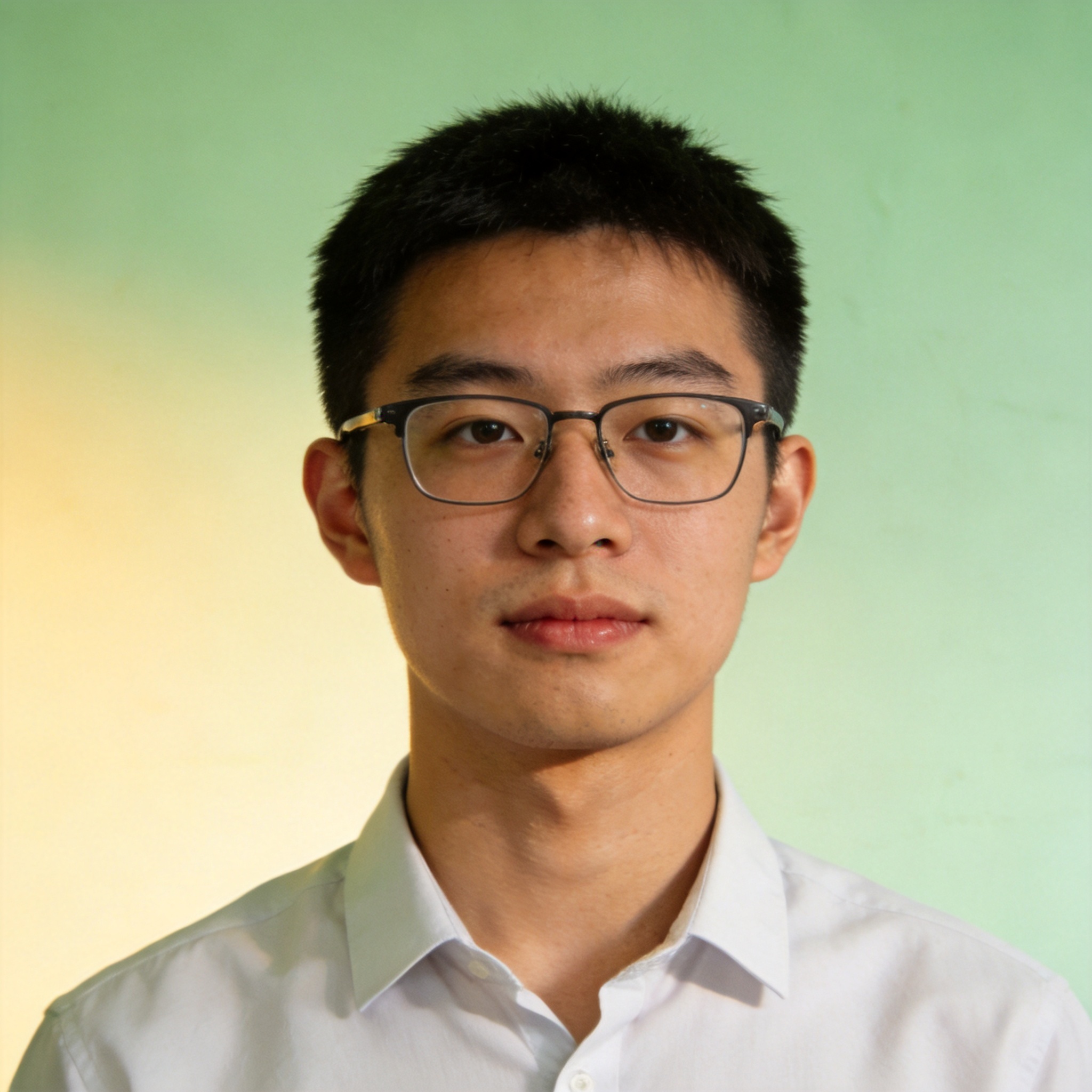年轻男性用户头像，戴眼镜